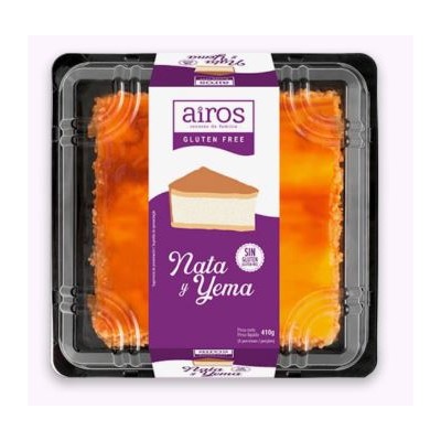 Tarta de Nata y Yema AIROS 410g